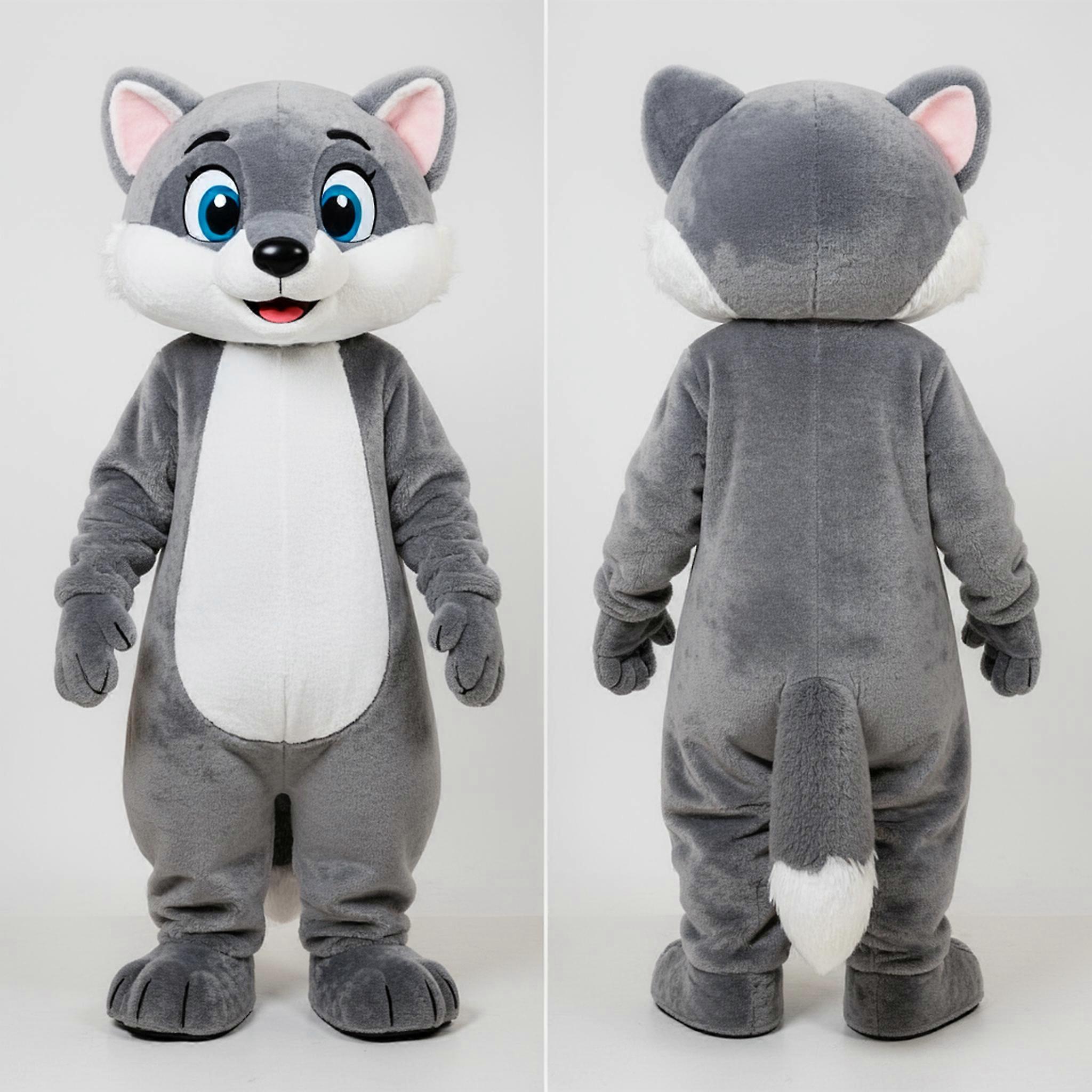 MASTICOT Deep Gray Velvety Marten Mascot