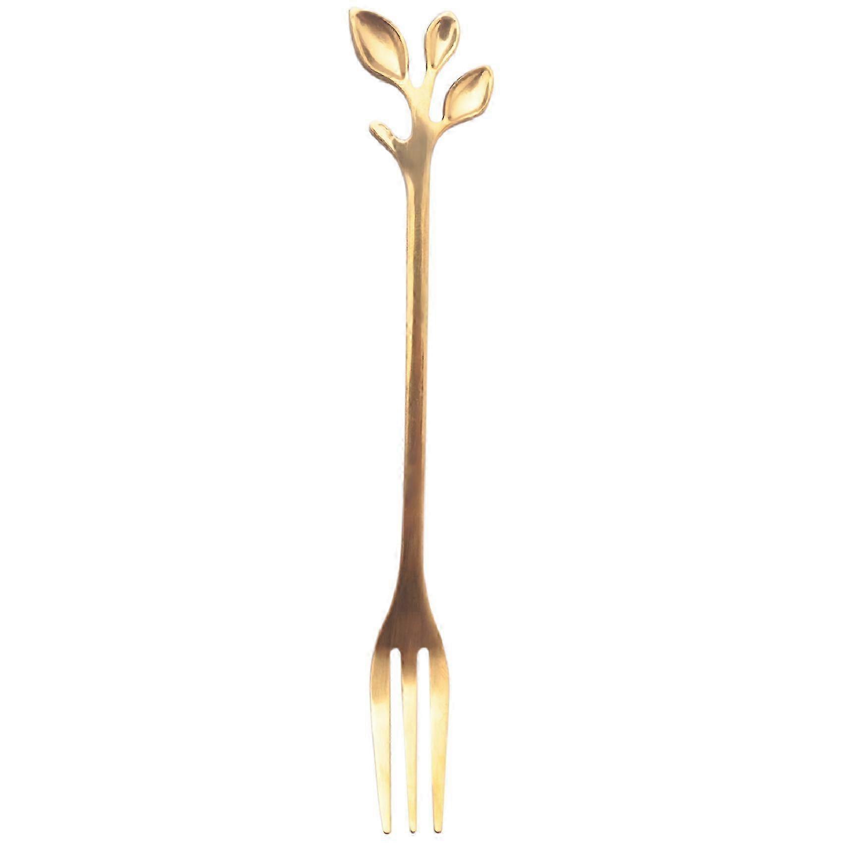 20Pcs Stainless Steel Flatware Fruit compatible withk Dinnerware Appetizer Snack Dessert compatible withk Kitchen Tableware Leaf Shape