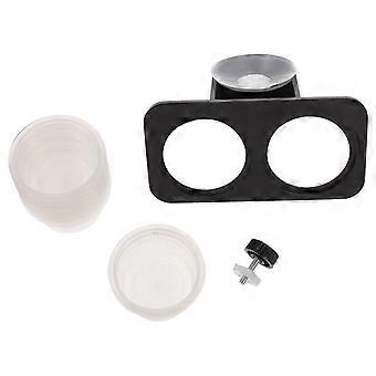 Bearded Dragon Water Bowl Reptile Feeders Plastic Compact Design 4.6×2.5×2.2in Storage 1Set