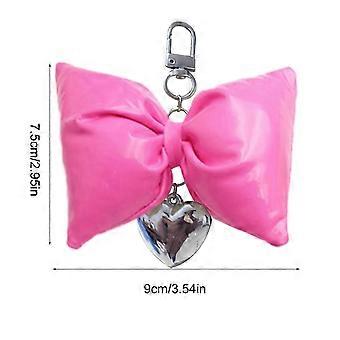 Cute Bowknot Bag Decoration Multifunctional Keychain Sweet Bag Charm Bowknot Bag Pendant Suitable compatible with Special Occasions Pink