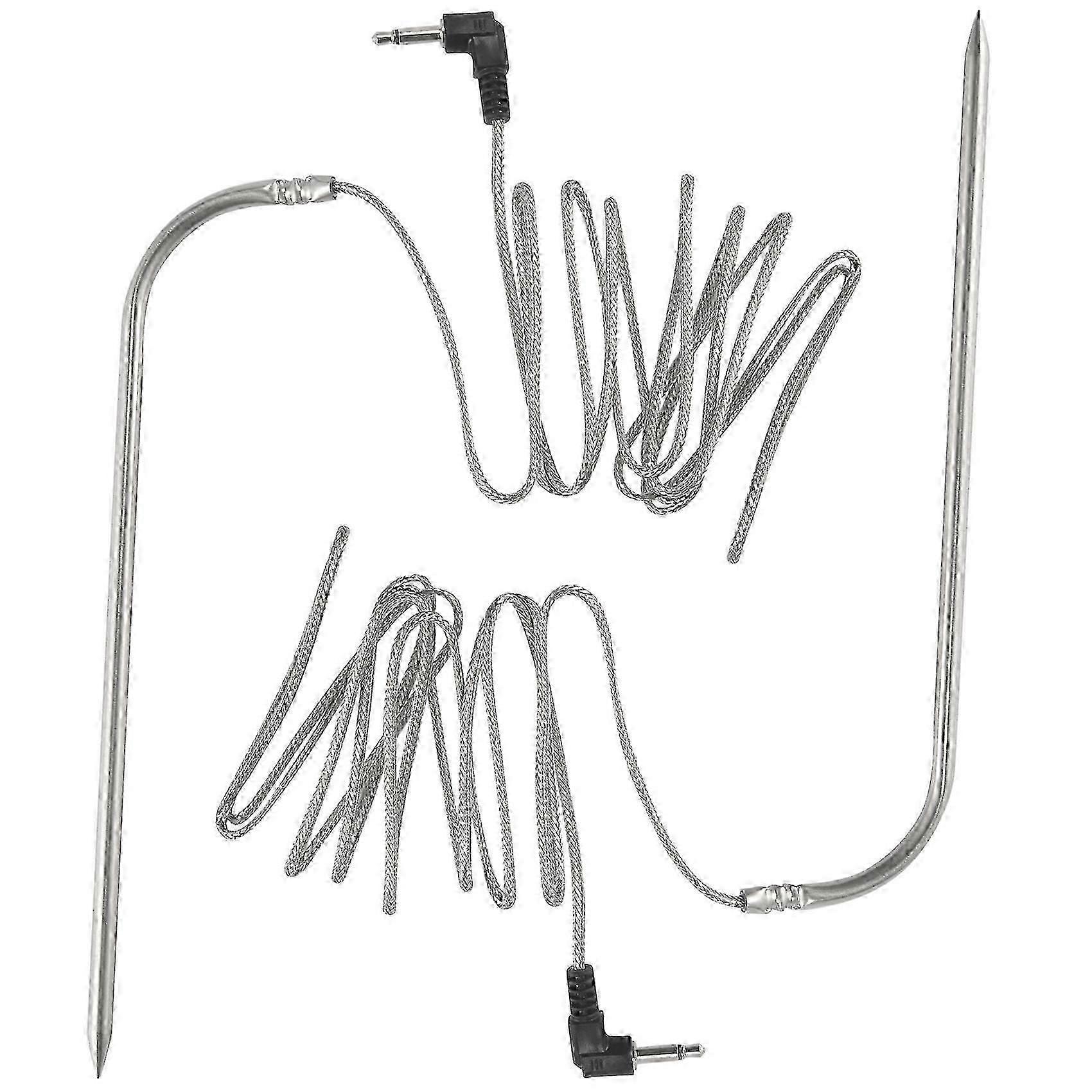 Waterproof meat probe for Pit Boss, high-temperature BBQ thermometer 2-pack