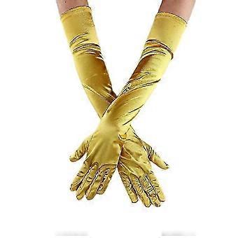 Lange Ellbogen-Satin-Handschuhe, Opernhandschuhe, Abendparty-Tanzhandschuhe, einfach zu bedienen
