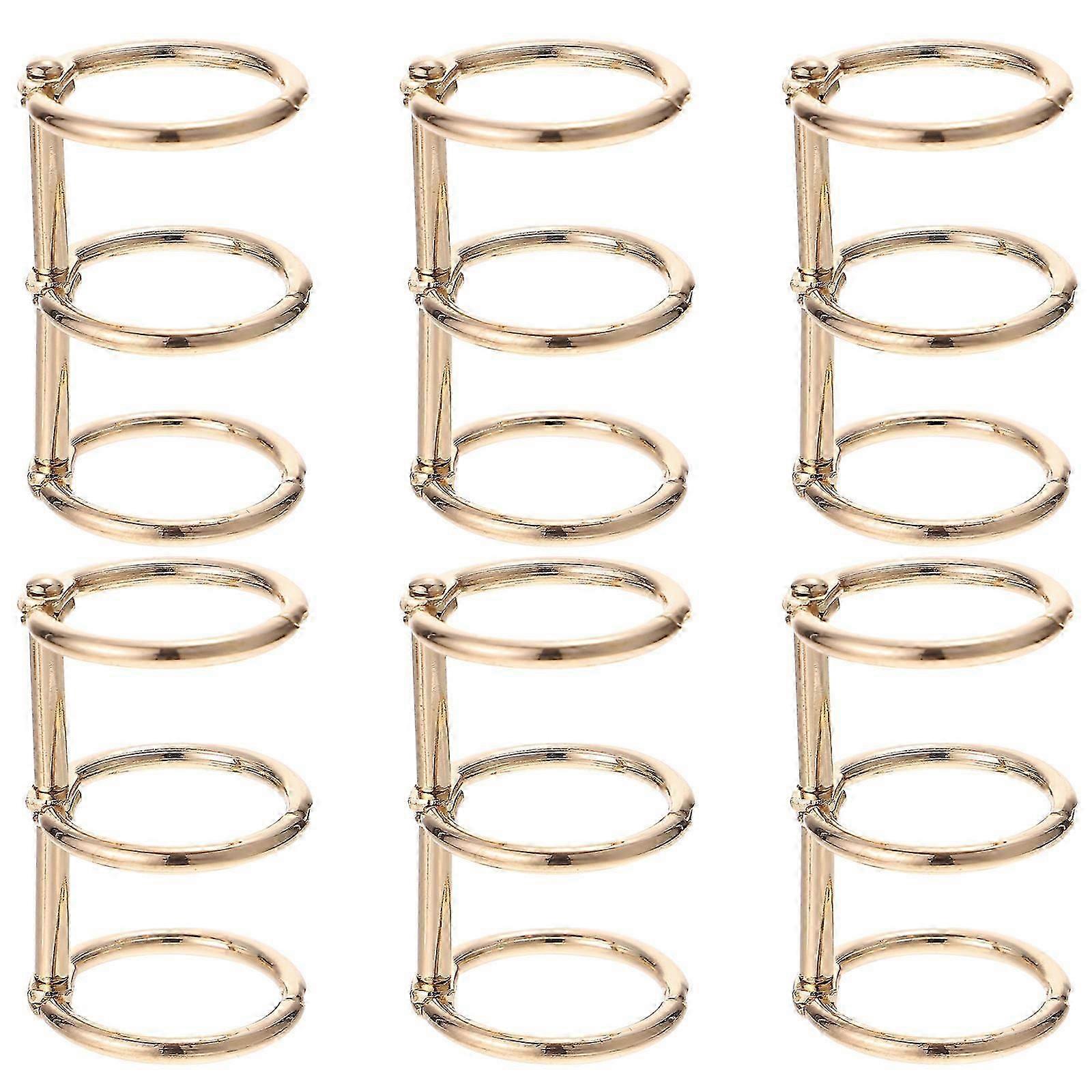DIY Notepad Ring Alloy Binder Book Rings for Fixing Use 24Pcs