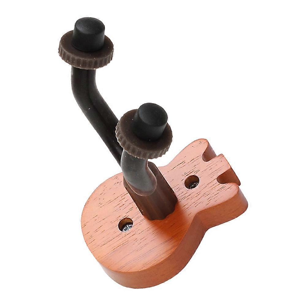 Light Brown Ukulele Guitar Wall-Mounted Rack for Storage Use