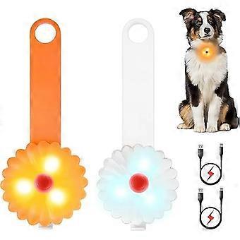 Hondenhalsband met verlichting, knipperend LED-veiligheidslampje voor honden, USB-oplaadbare LED-hondenlamp, 3 knipperstanden, veiligheidslampje, 8,8*3,4 cm
