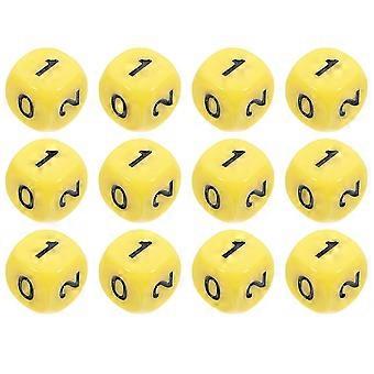 12 stuks Nummer Dobbelstenen Rekwisieten Bordspel Accessoire Nummer Dobbelstenen Wiskunde Leren Dobbelstenen