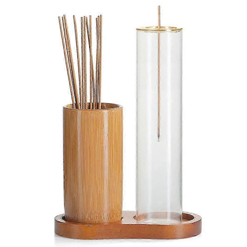 Vertical-Flow Bamboo Glass Burner