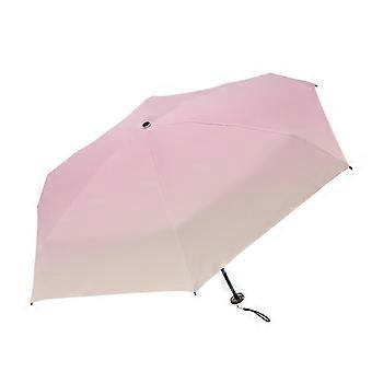 Compact Travel Umbrella UPF50+ Sun Protection Ultralight Foldable UV Blocking Mini Parasol for Women Handbag