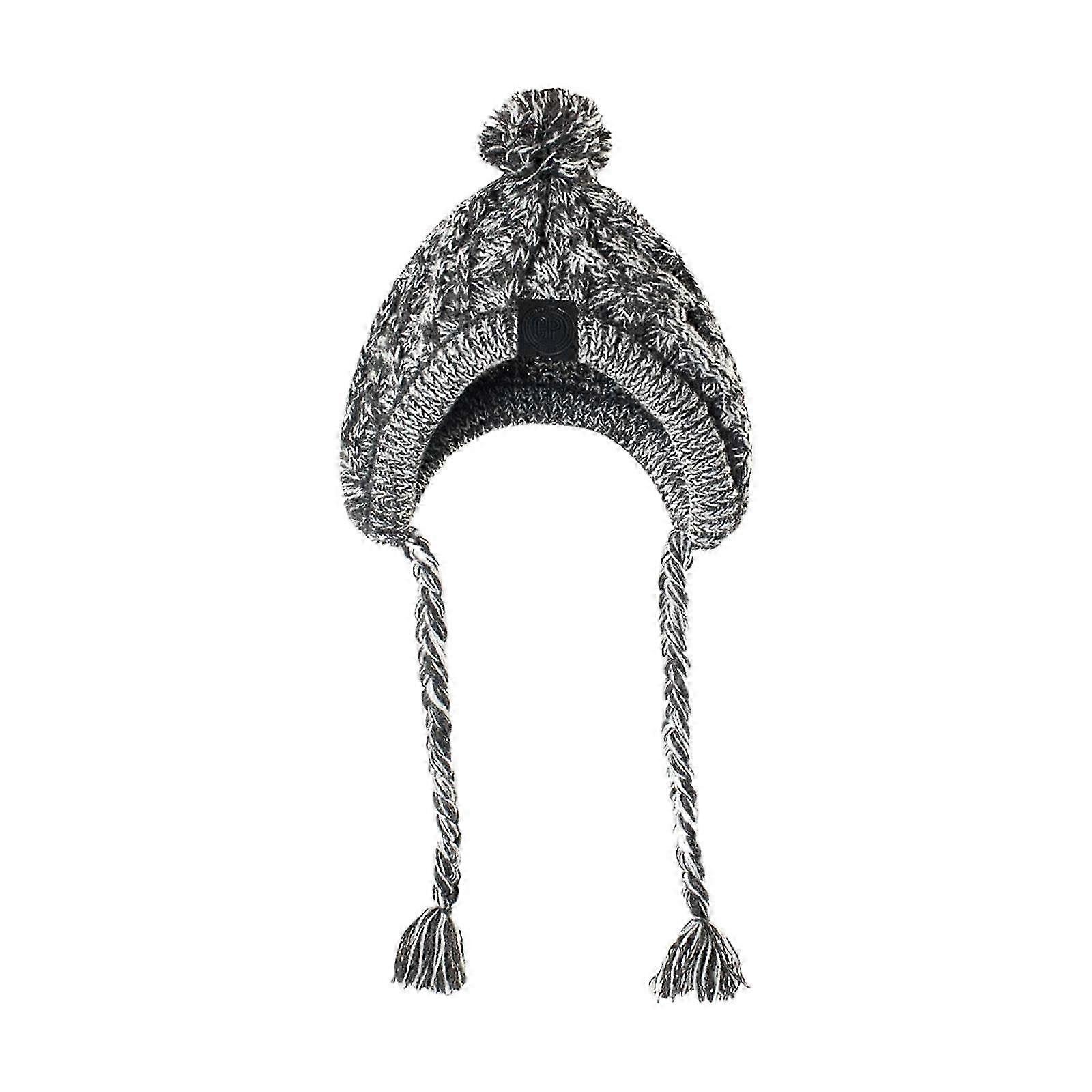 Dog Winter Beanie Cable Knit Pom Pom Earflaps