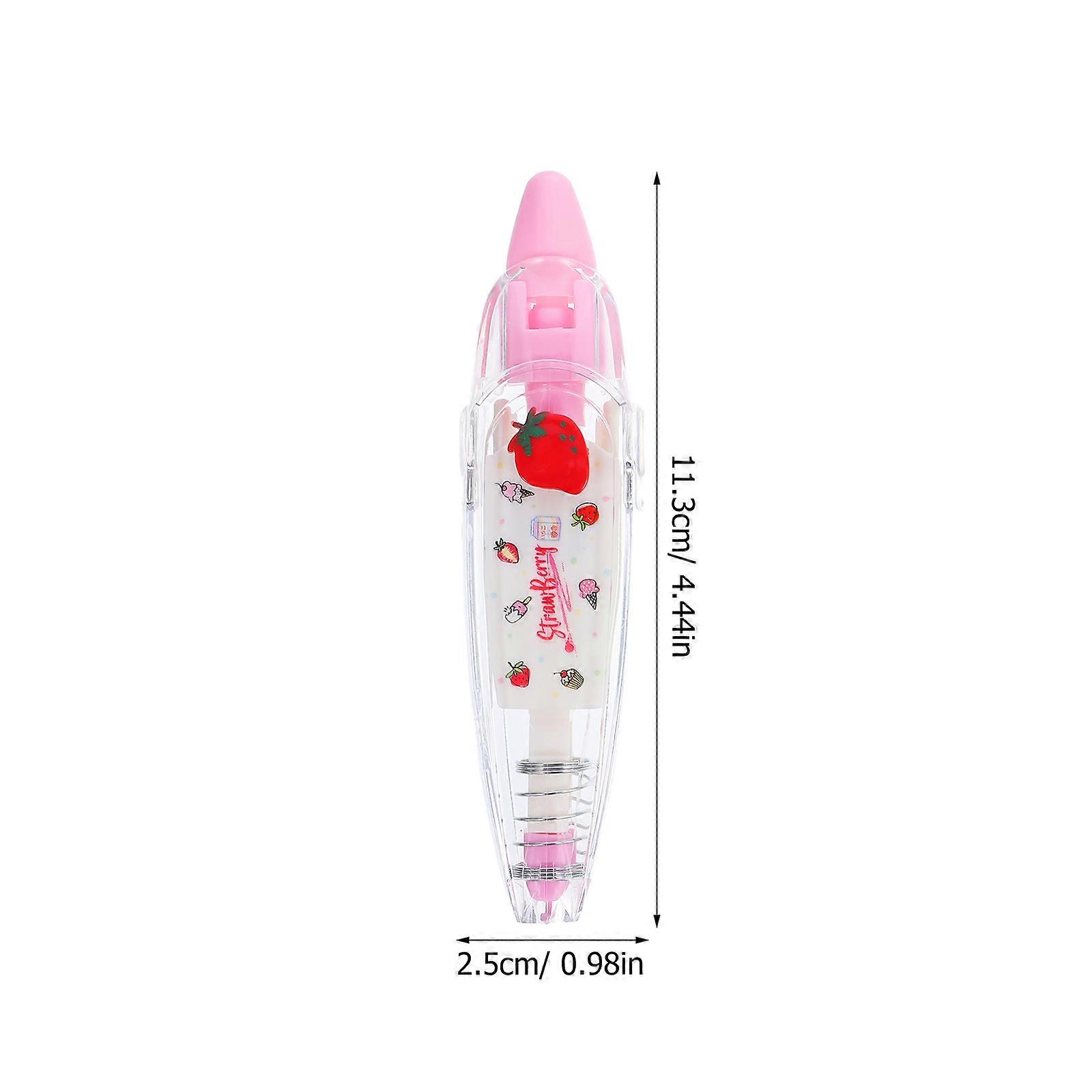 Decorative Correction Tape Push Style for Writing Use 4Pcs Assorted