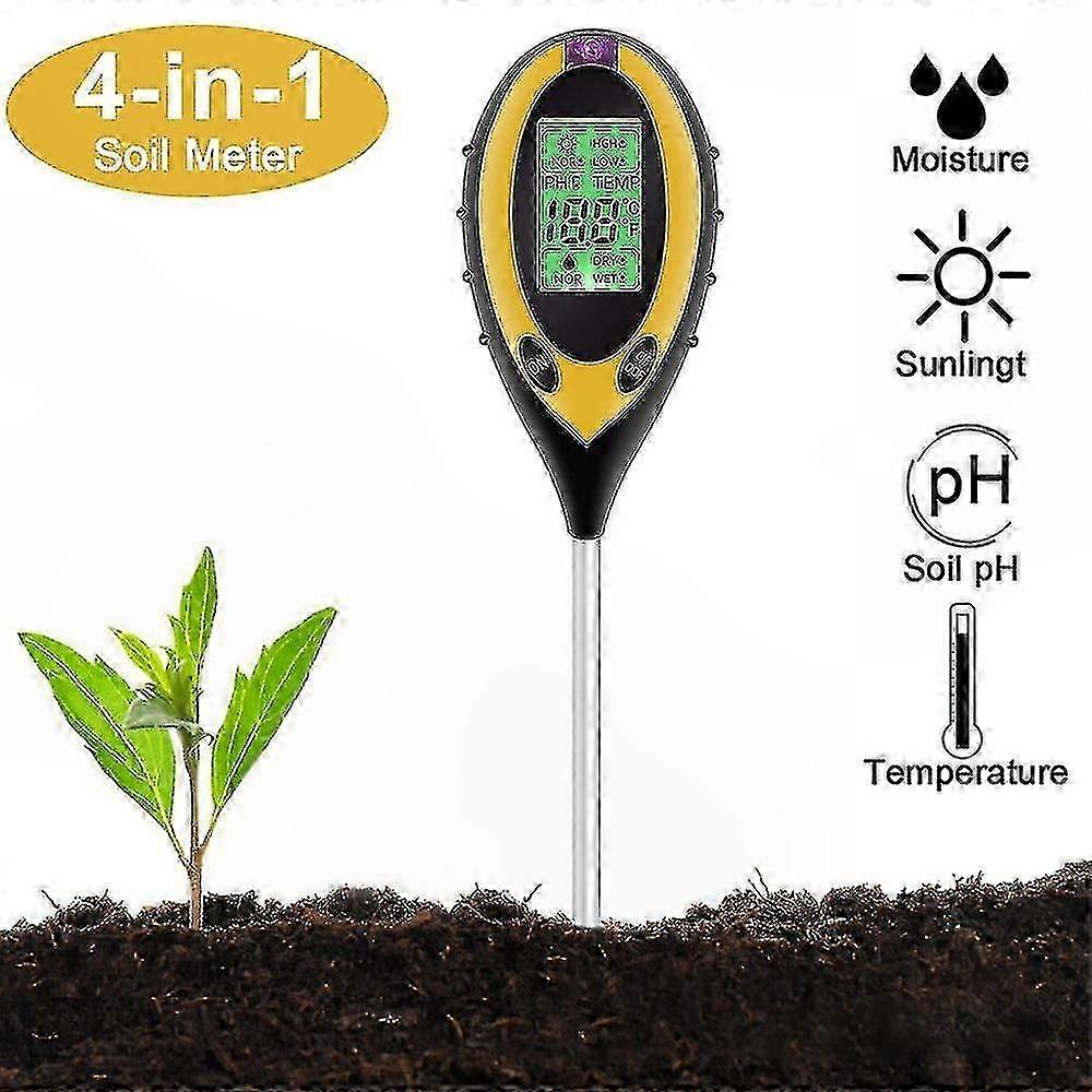 4-In-1 Plant Tester pH Meter, pH Value Measuring Device