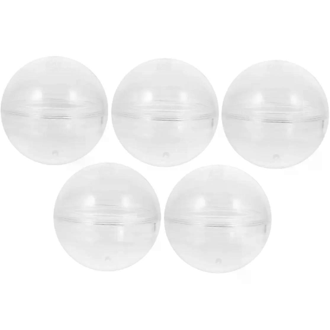 5pcs round Fillable Capsules Plastic Ball Containers