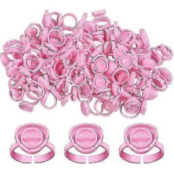100 Pcs Lash Glue Holder Glue Ring Cups Lash Extension Volume Lashes Quick