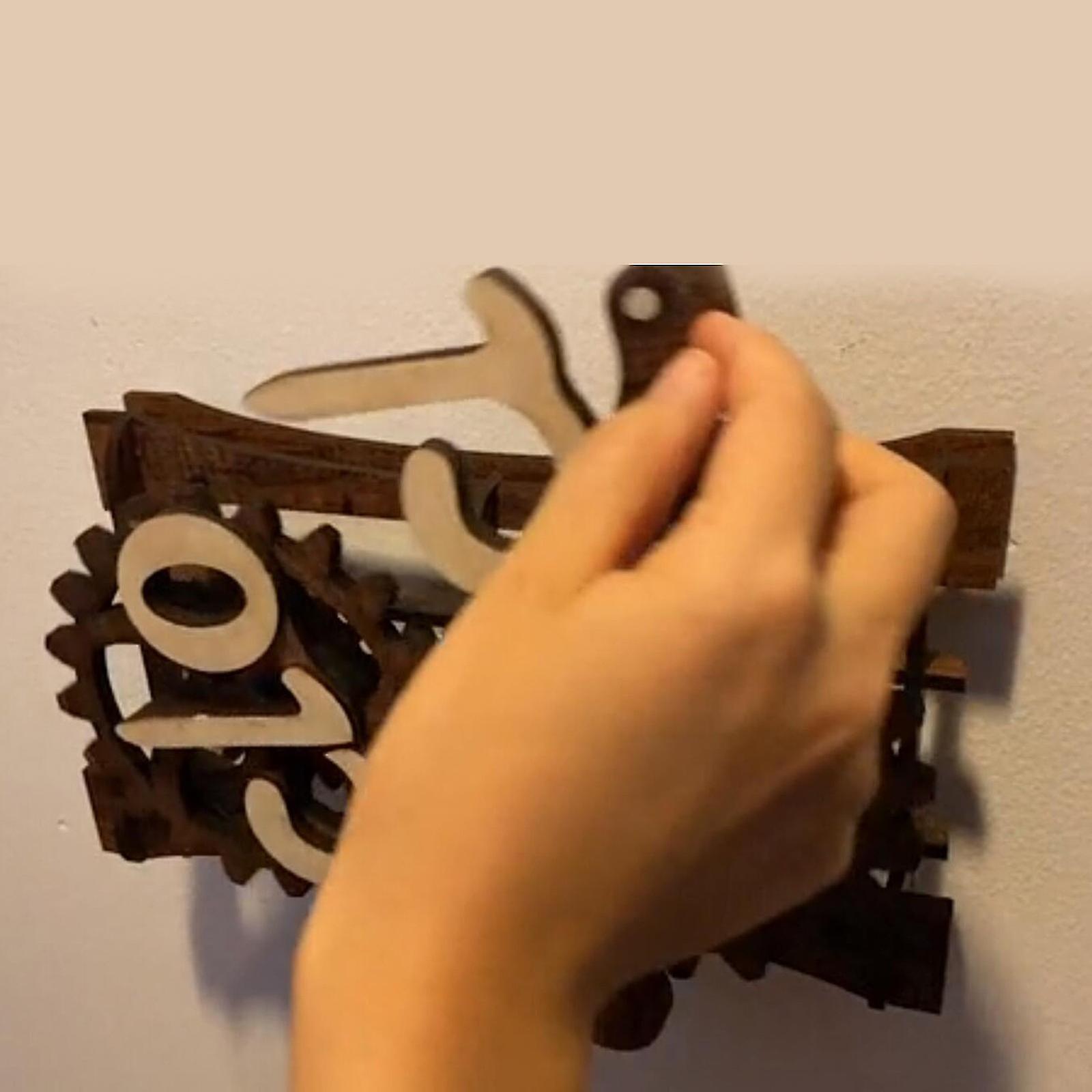 Revolutionary Open-closed Sign Board, Wooden Gear Mechanism Convertible ...