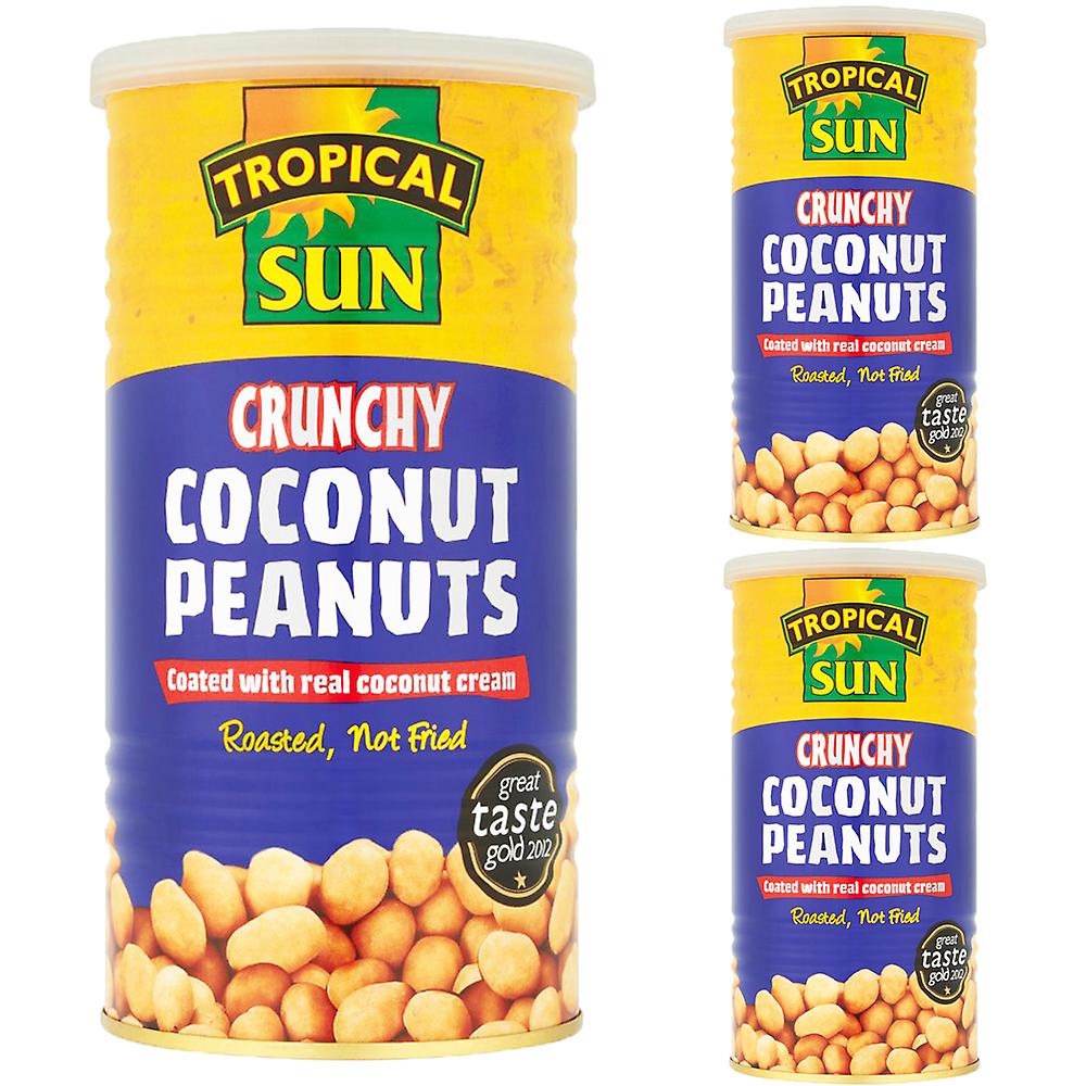 Tropical sun crunchy coconut peanuts (3 Pack)