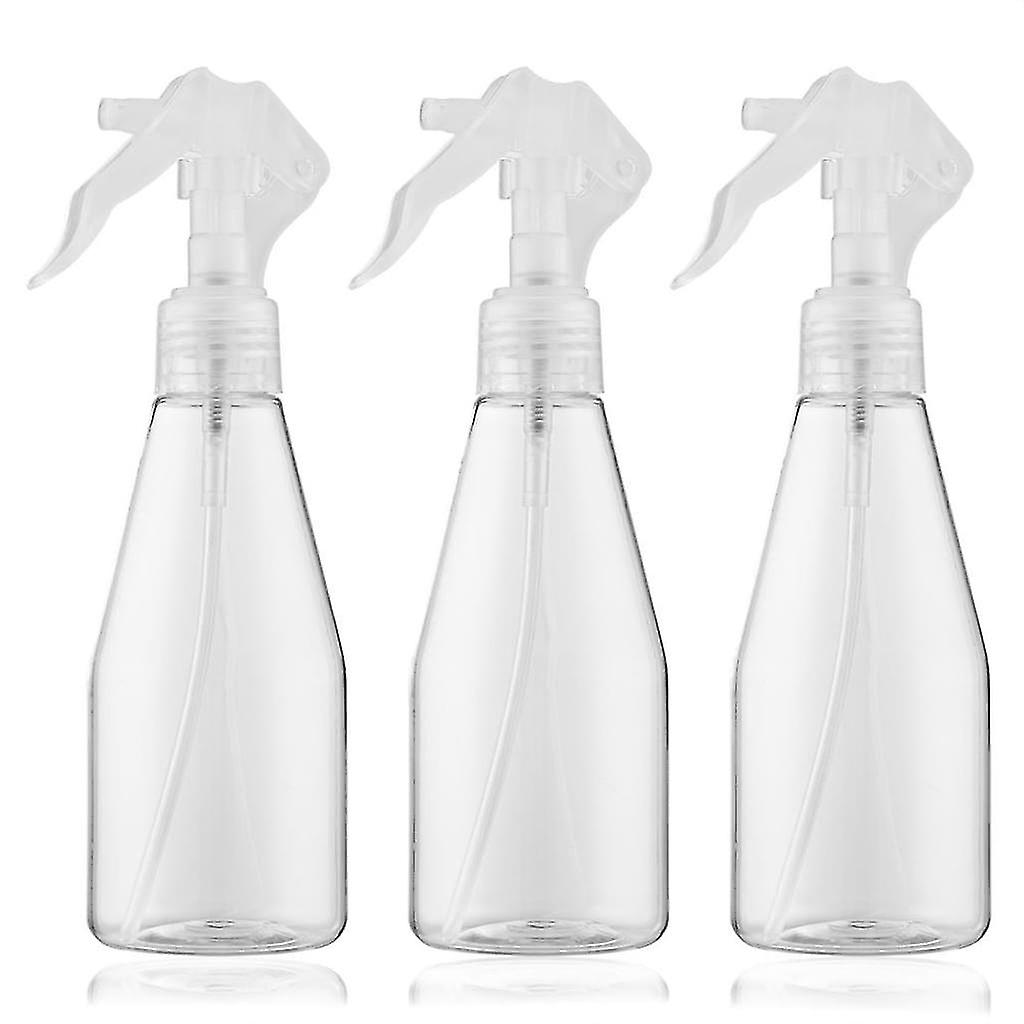 3 Pcs 200ml Plastic Small Spray Bottle Transparent For Water Sprayer