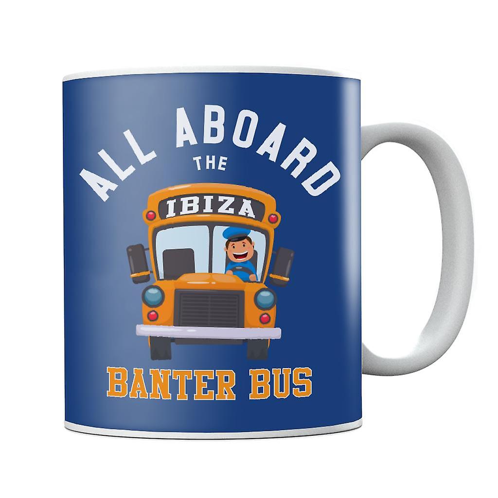All Aboard The Ibiza Banter Bus Mug