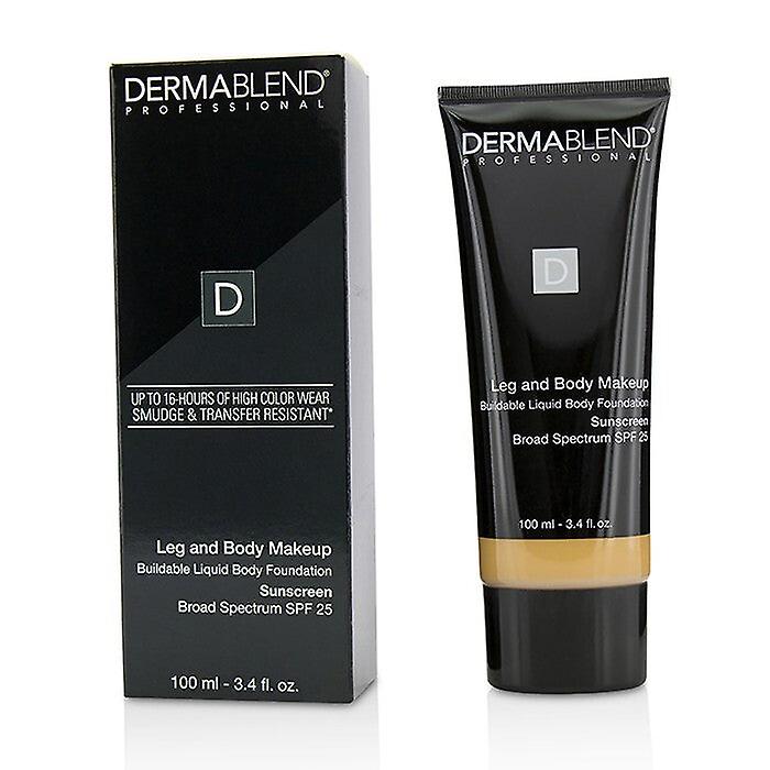 Dermablend Leg And Body Make Up Buildable Liquid Body Foundation Sunscreen Broad Spectrum Spf 25 - #medium Natural 40n 100ml/3.4oz
