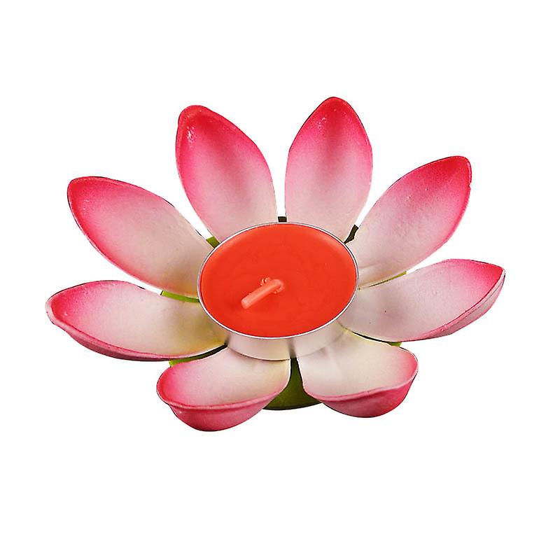 Random 1 Pcs Blessing Silk Lotus Candle Lamp Wishing Lantern For Wedding Event Party Supp