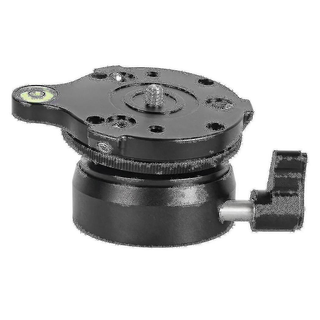 Dy-60n Tripod Head Leveling Base Adjusting Plate With Bubble Level For Dslr Camera