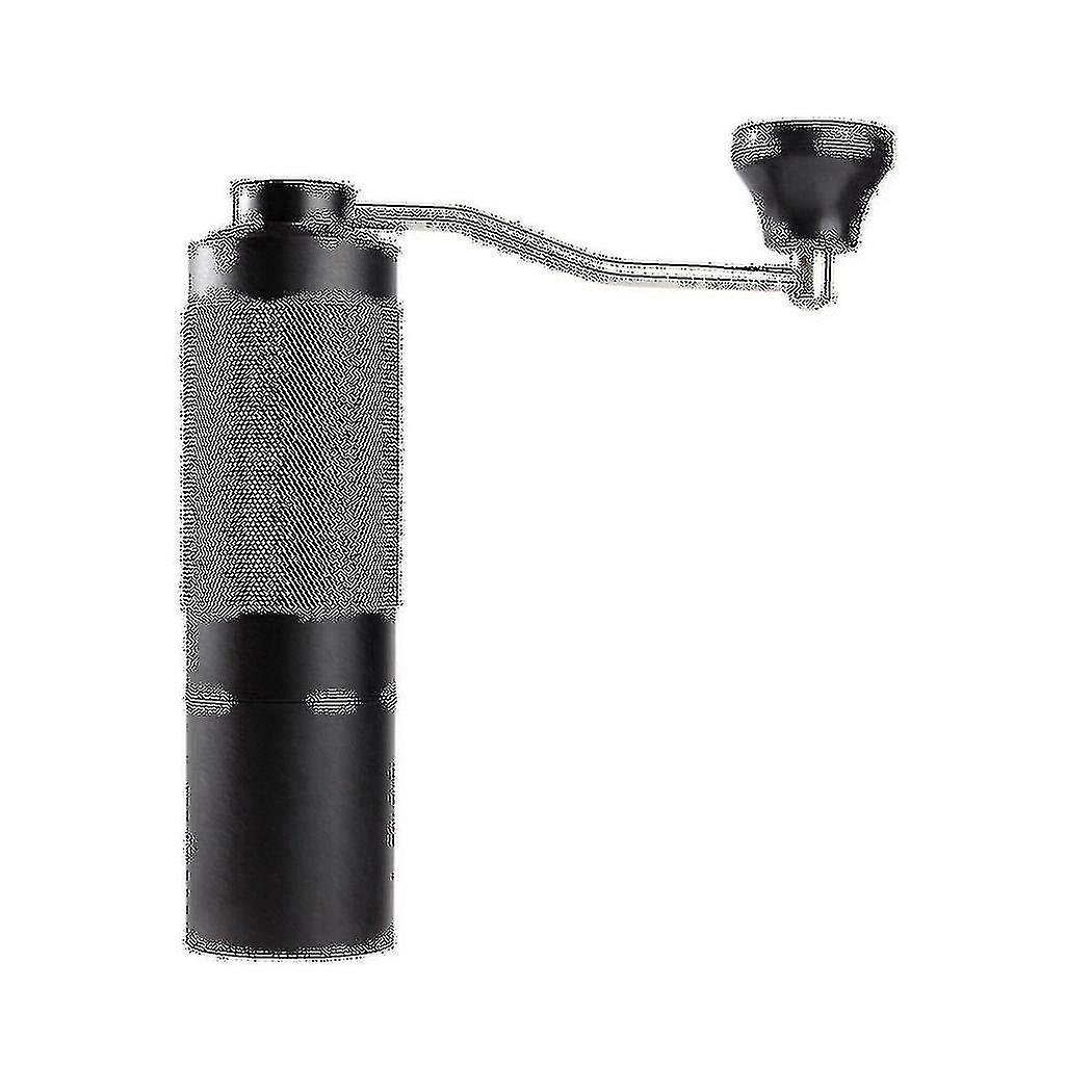 Macinacaffè manuale portatile regolabile bava inossidabile per cucina nera