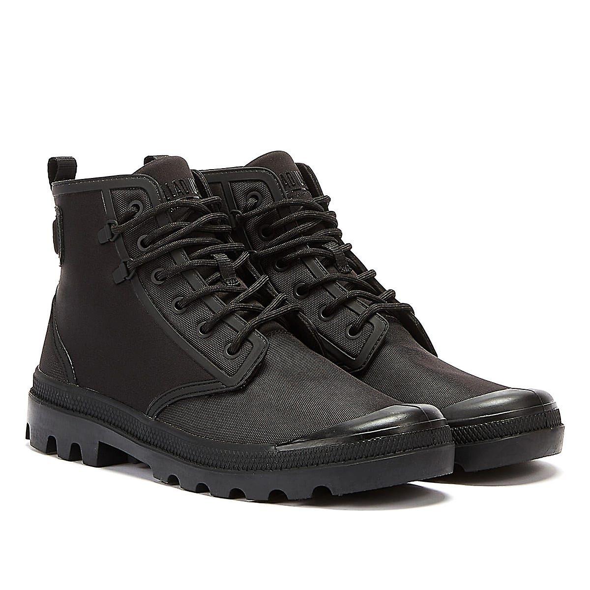 Palladium x Rains Pampa Black Boots