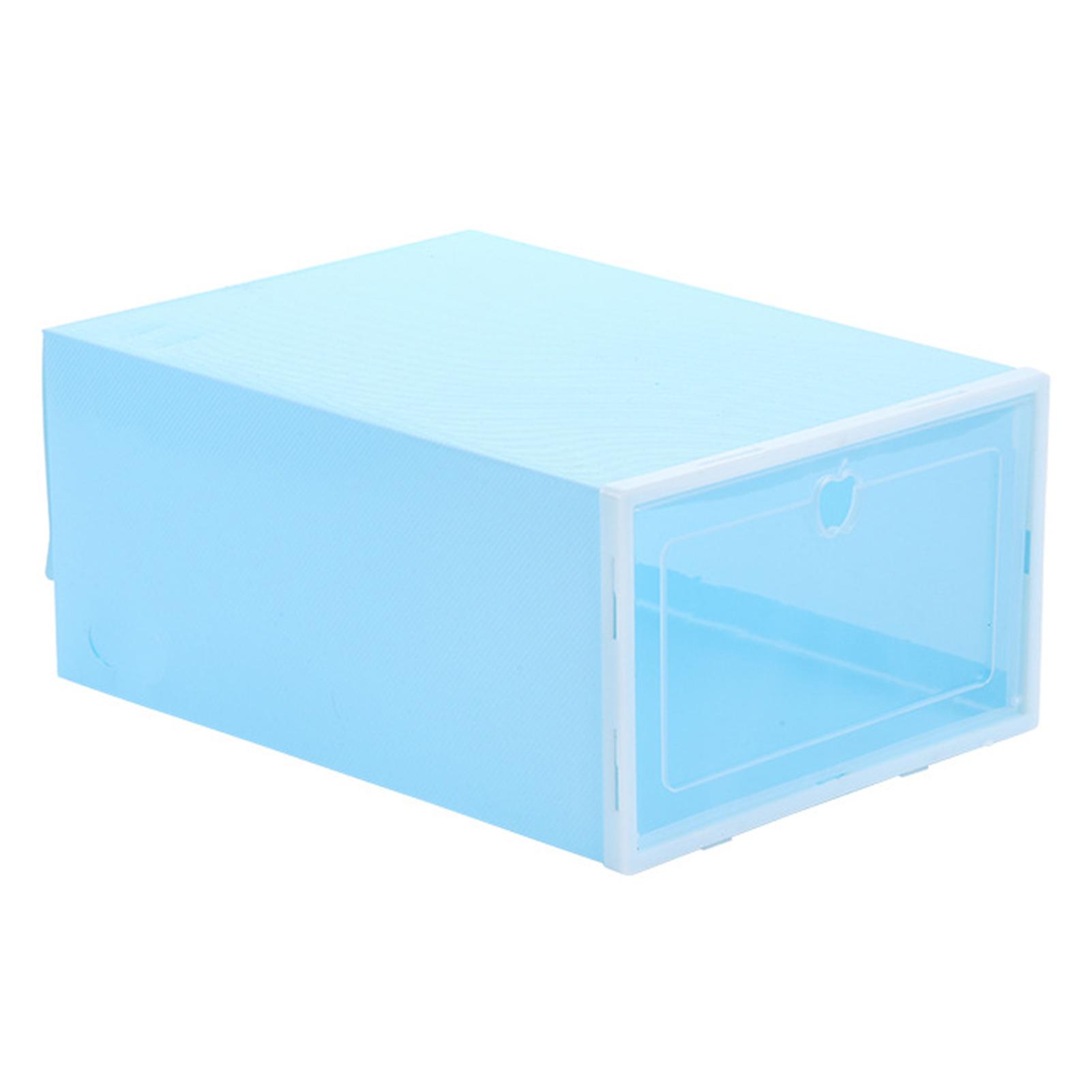 Foldable Clear Shoes Storage Box Dust-proof Stackable Shoe Organizer