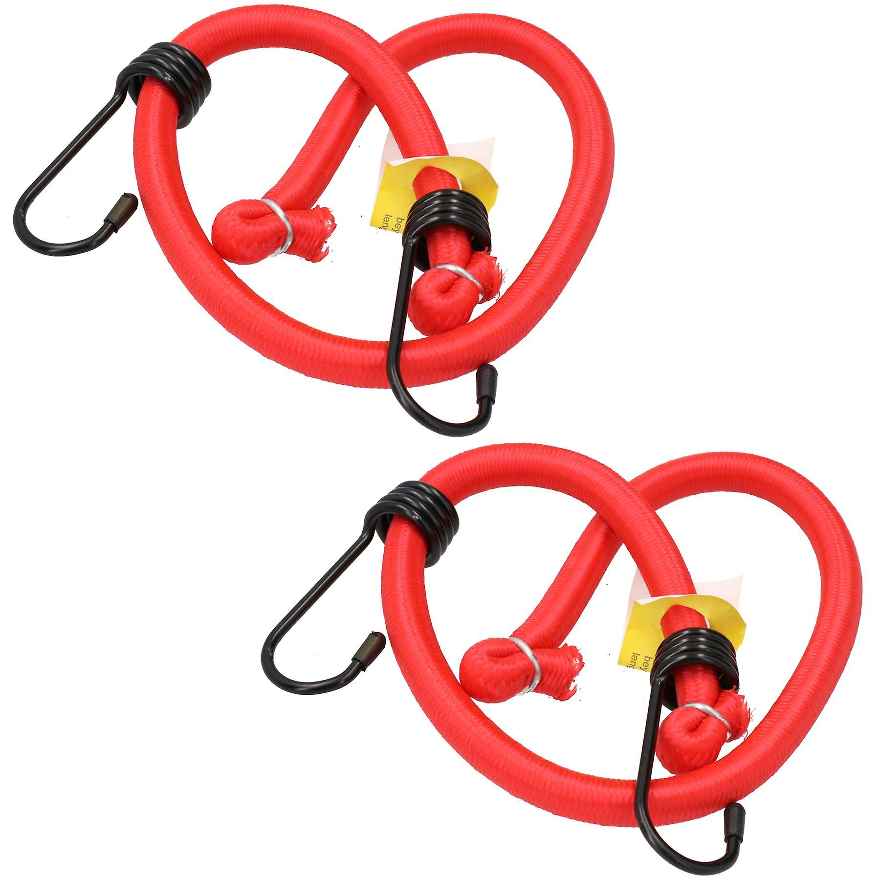 60cm / 24” Heavy Duty Bungee Cord Strap Tie Down Holder with Hooks 2pc