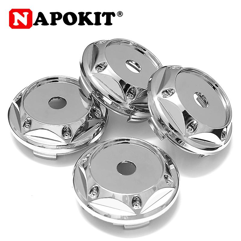 4pcs 68mm ταιριάζει 45mm λογότυπο αυτοκίνητο όχημα τροχού ζάντα κεντρικό κάλυμμα πλήμνης καπάκι δεν λογότυπο αυτοκίνητο χείλος Hubcap χρώμιο Abs πλαστικά μέρη τροχών αυτοκινήτων