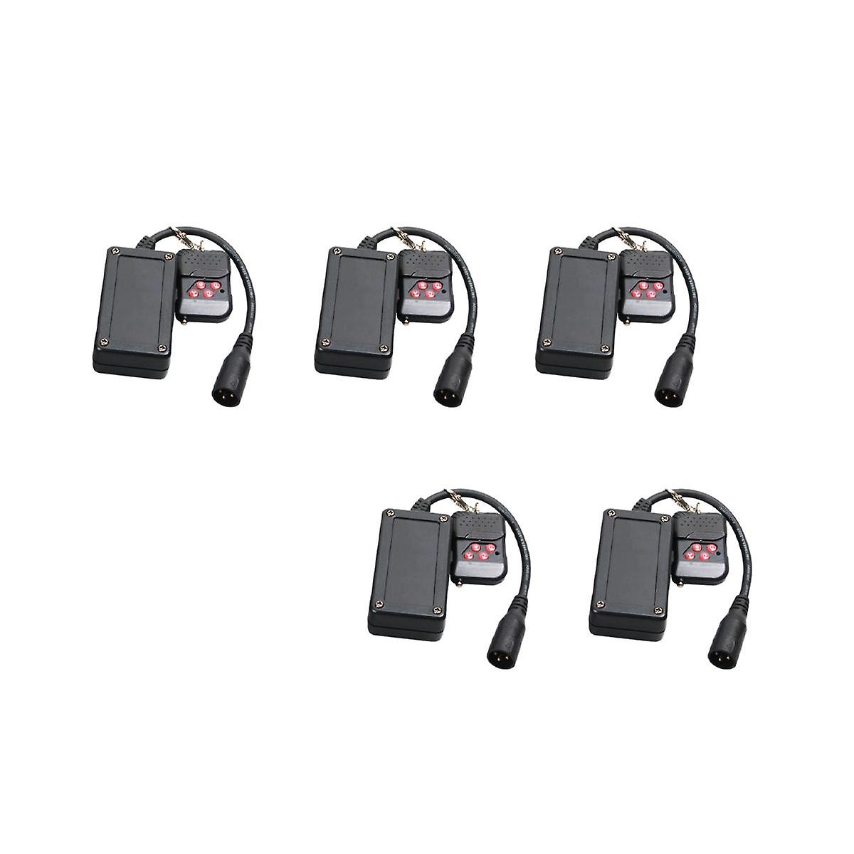 5 Pcs 3 Pins XLR Wireless Remote Control Receiver for Smoke Fog Machine DJ Stage Controller Recepto
