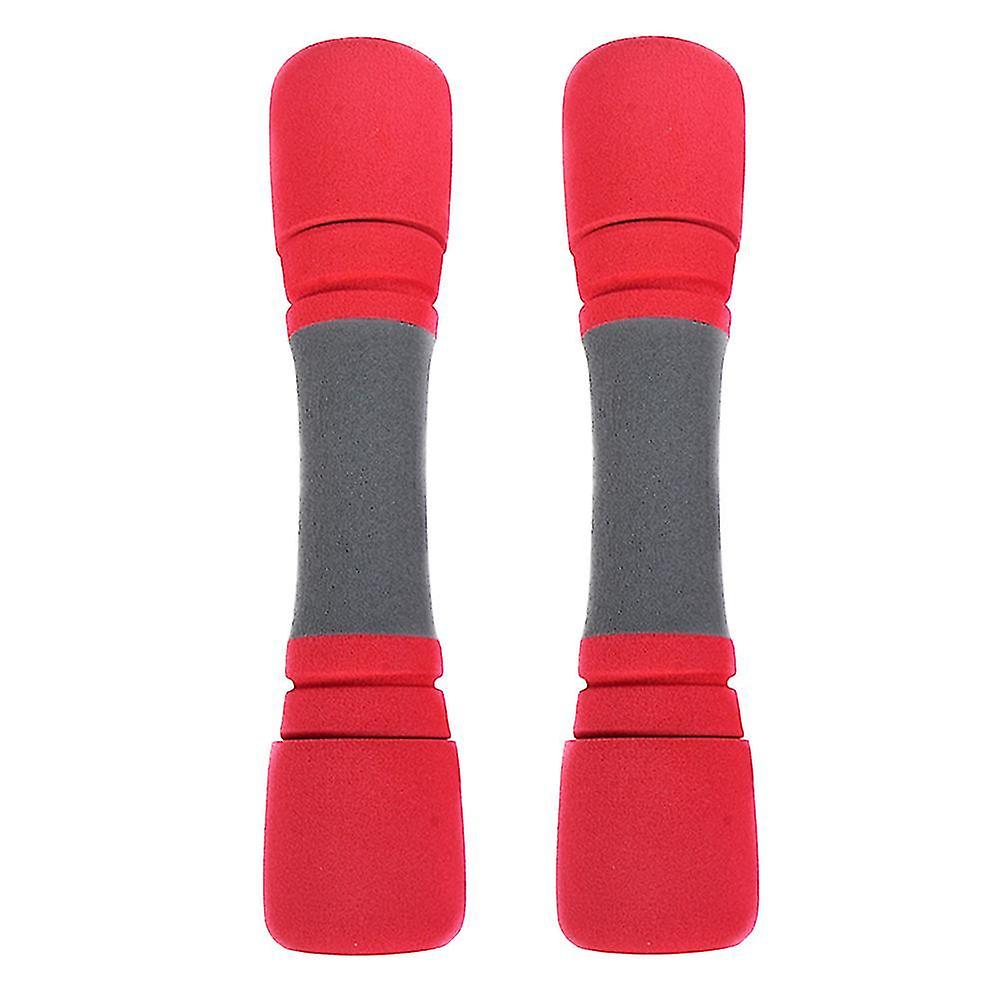2pcs Swimming Dumbbells Pool Dumbbells Rubber Hex Dumbbells Fitness Dumbbell