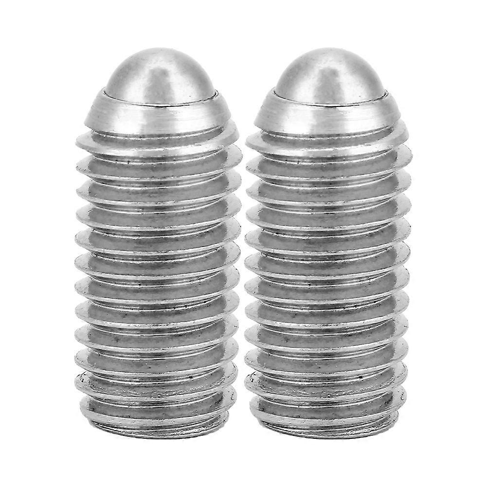 10Pcs M12 Stainless Steel Thread Hex Socket Spring Ball Plunger Screw (M12*25)