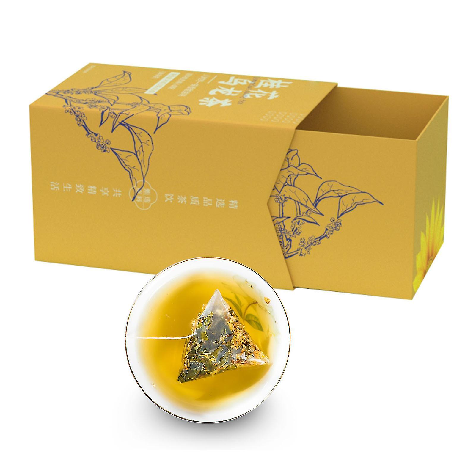 Osmanthus Oolong Tea - Mellow & Delicious Triangular Bag Cold Brew Wellness Tea - 1.6oz