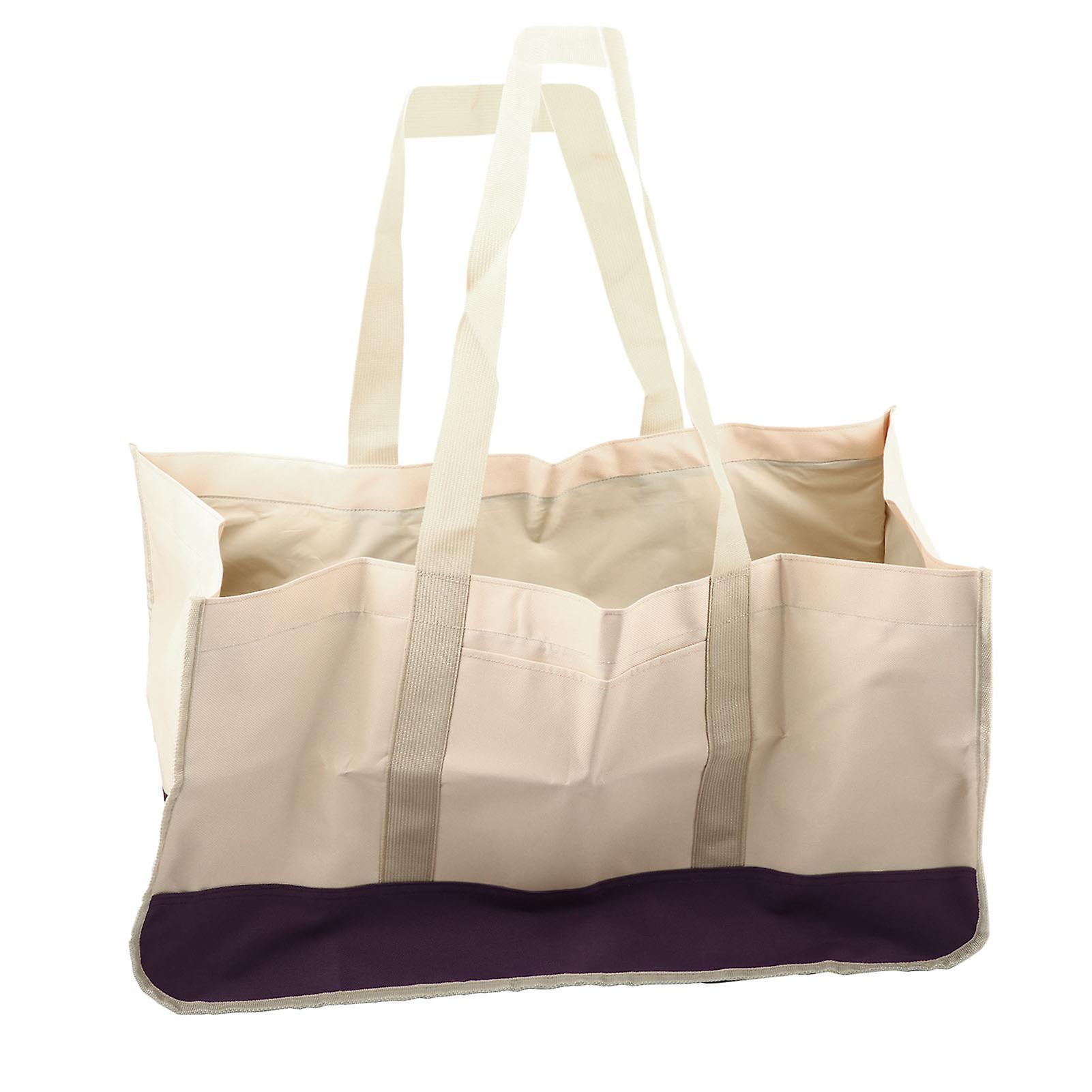 Sac de transport de bois de chauffage de grande capacité pour l'extérieur (kaki et marron)