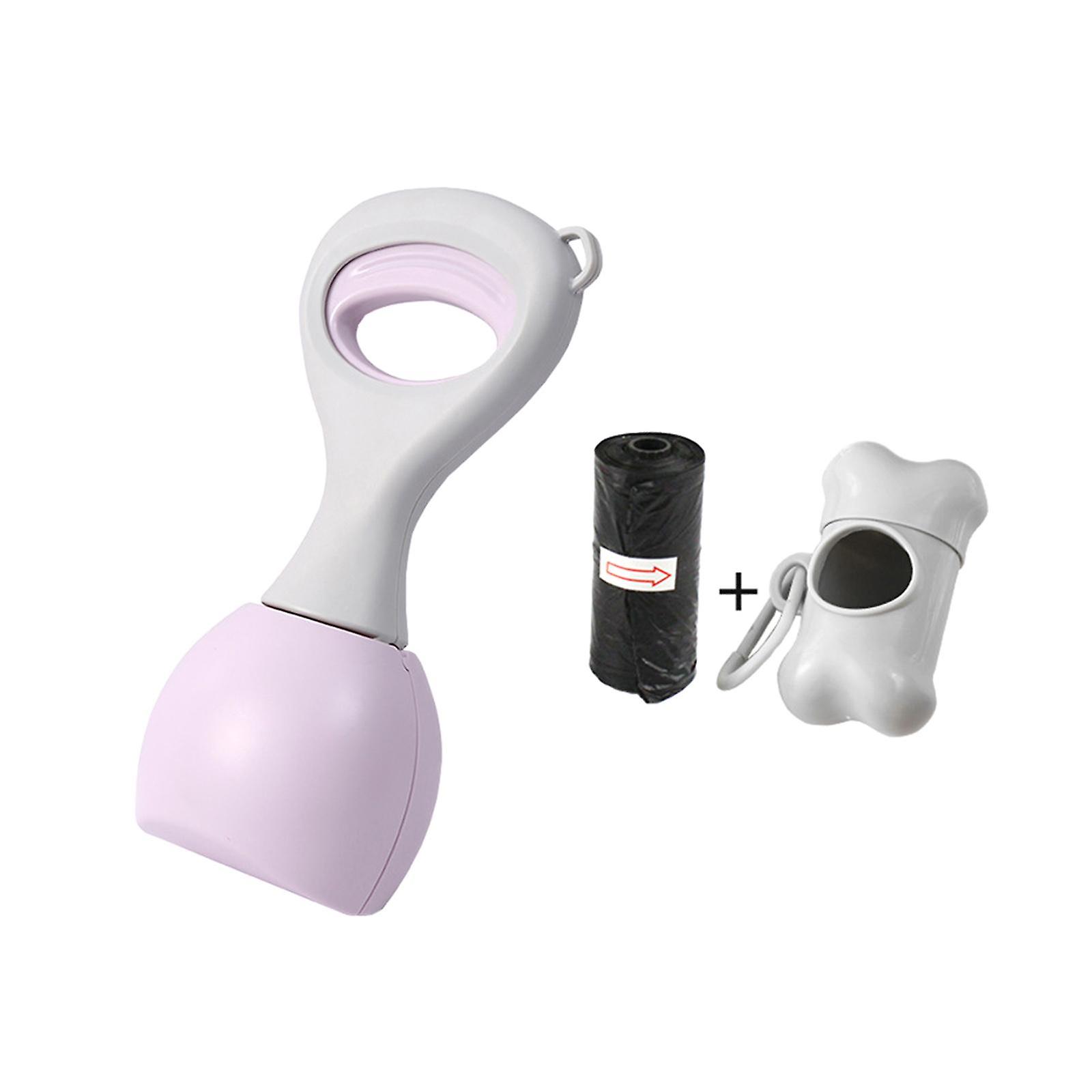 犬のうんちすくいうんちピッカー犬のうんちピックアップツール公園旅行芝生パープル28cm