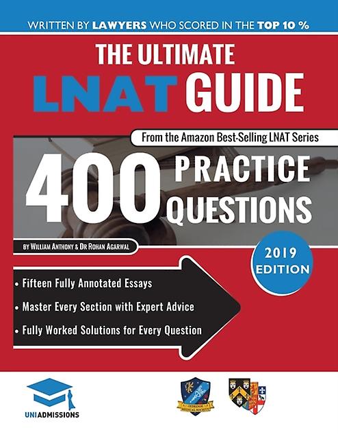 The Ultimate Lnat Guide 400 Practice Questions by William Anthony Paperback Book