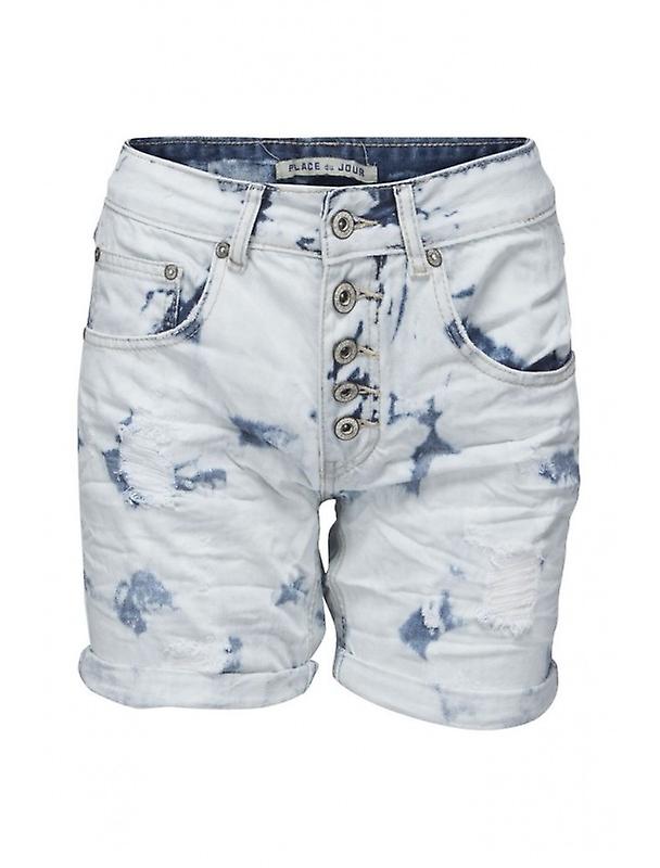 Sofia Jeans Shorts Med Detaljer