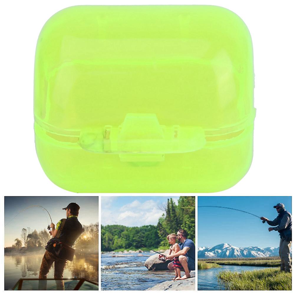 50Pcs Fluorescent Yellow Plastic Squid Lure Hook Covers, M Size