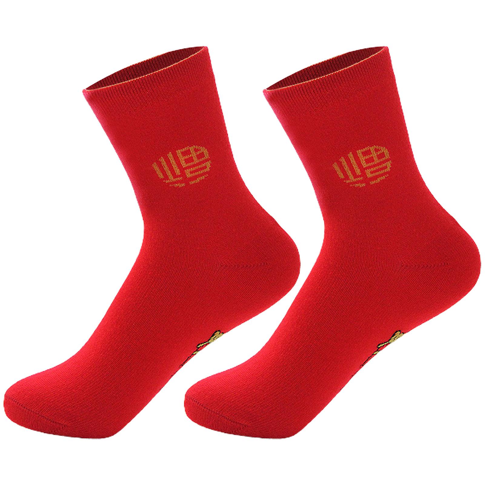 Stretchy Socks Exquisite Edging Acrylic Fiber Bright Color Elastic Couples Socks for Daily