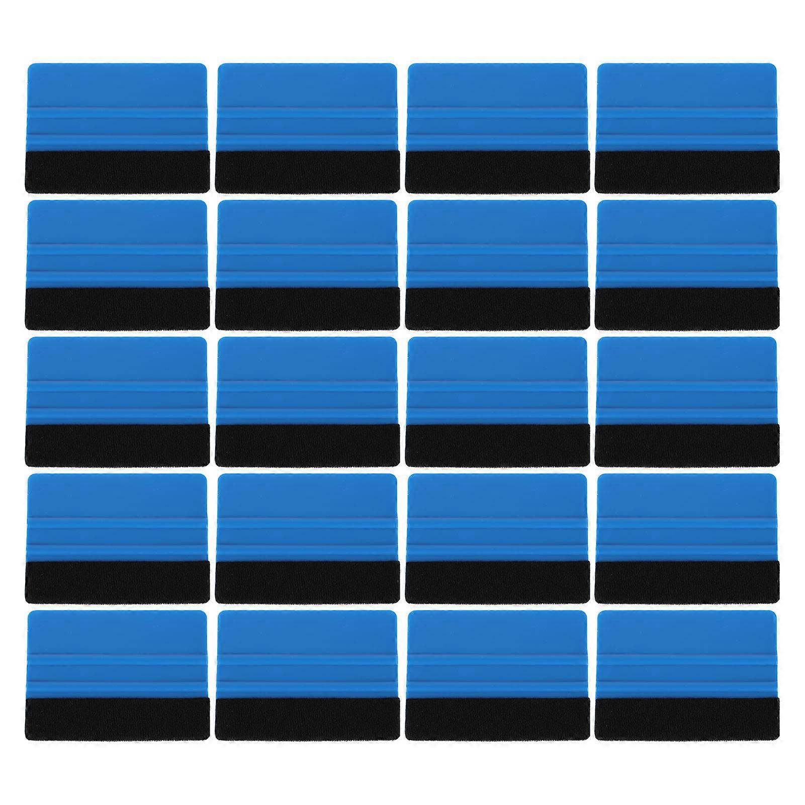 20pcs Felt Edge Squeegee Scratch Free Anti Slip Decal Scraper Wrap Applicator for Cars Bathroom Kitchen