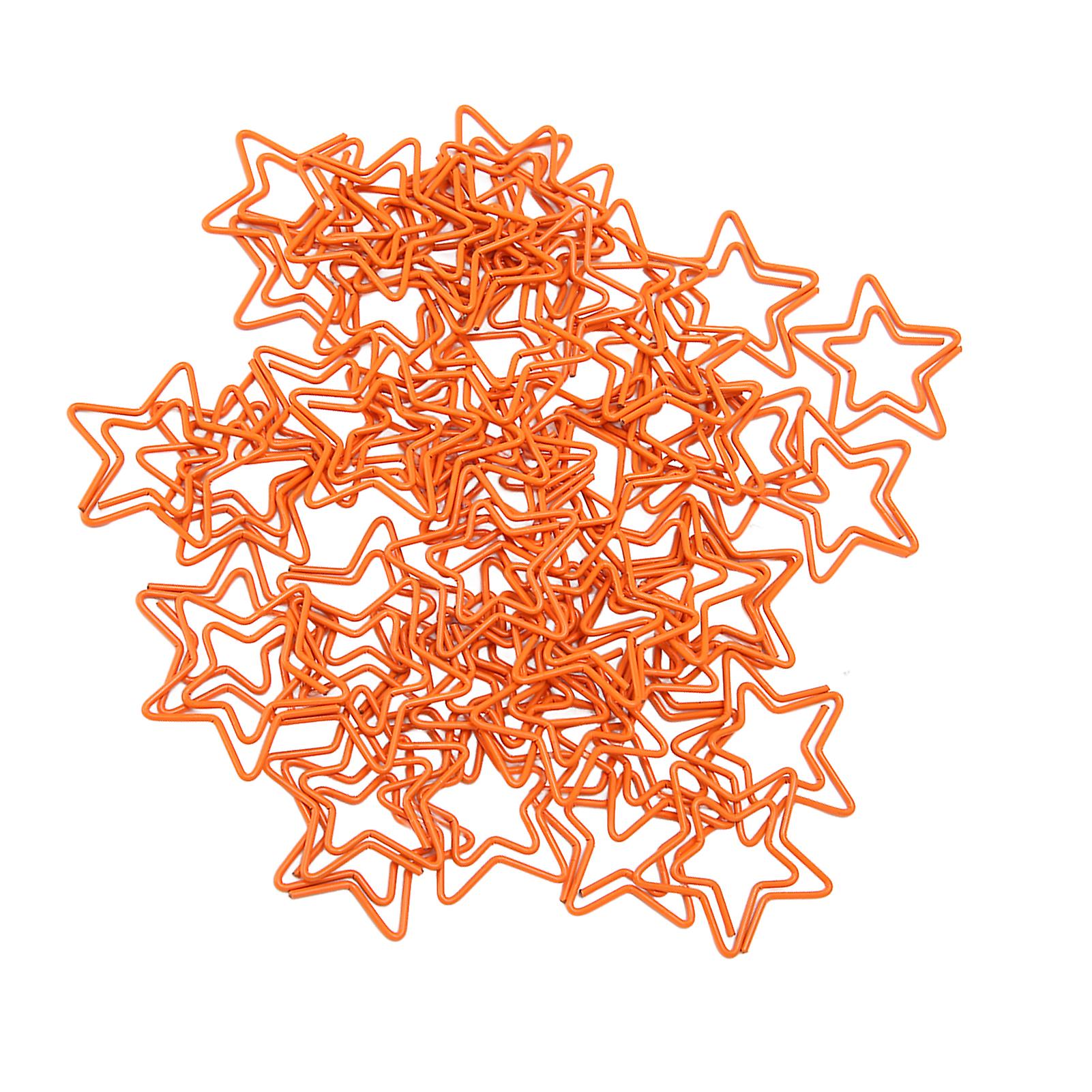 50Pcs Fancy Paperclips 5 Pointed Star Style Durable Metal Widely Applicable Cute Paper Clips for Office Work School Home 