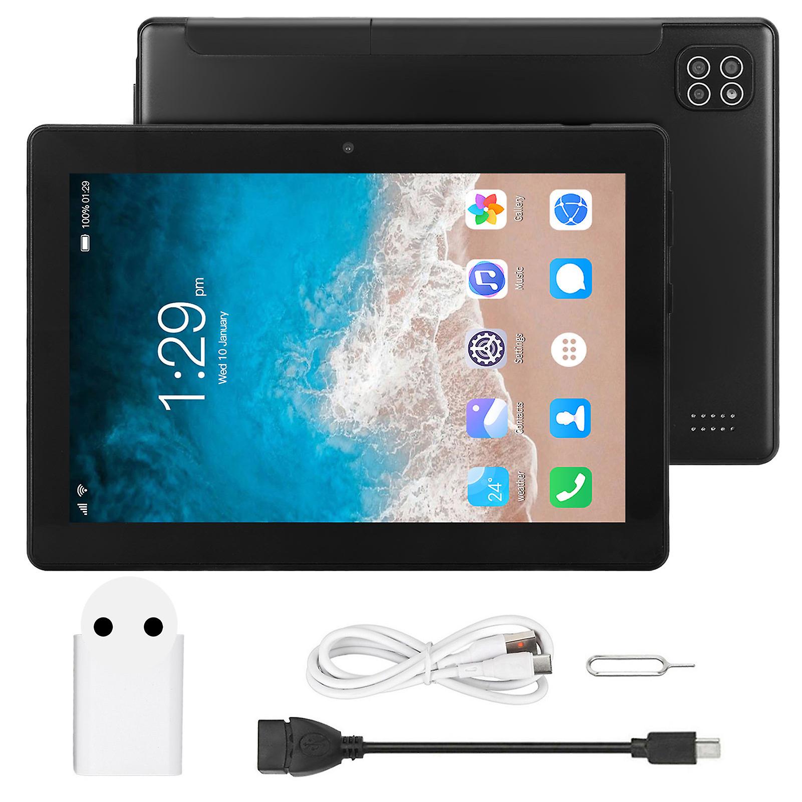 8 Inch Tablet 6GB RAM 128GB ROM Octa Core CPU Support 4GLTE Mobile Call Tablet PC for Android 11 EU Plug 100‑240V