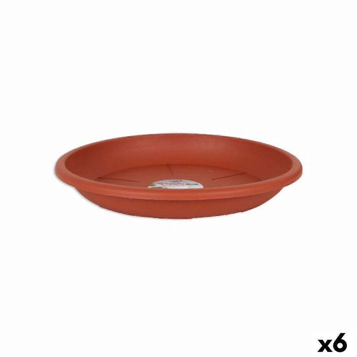 花盆盘 Dem Squares 棕色 24 x 2 x 3,2 cm （6 个单位）