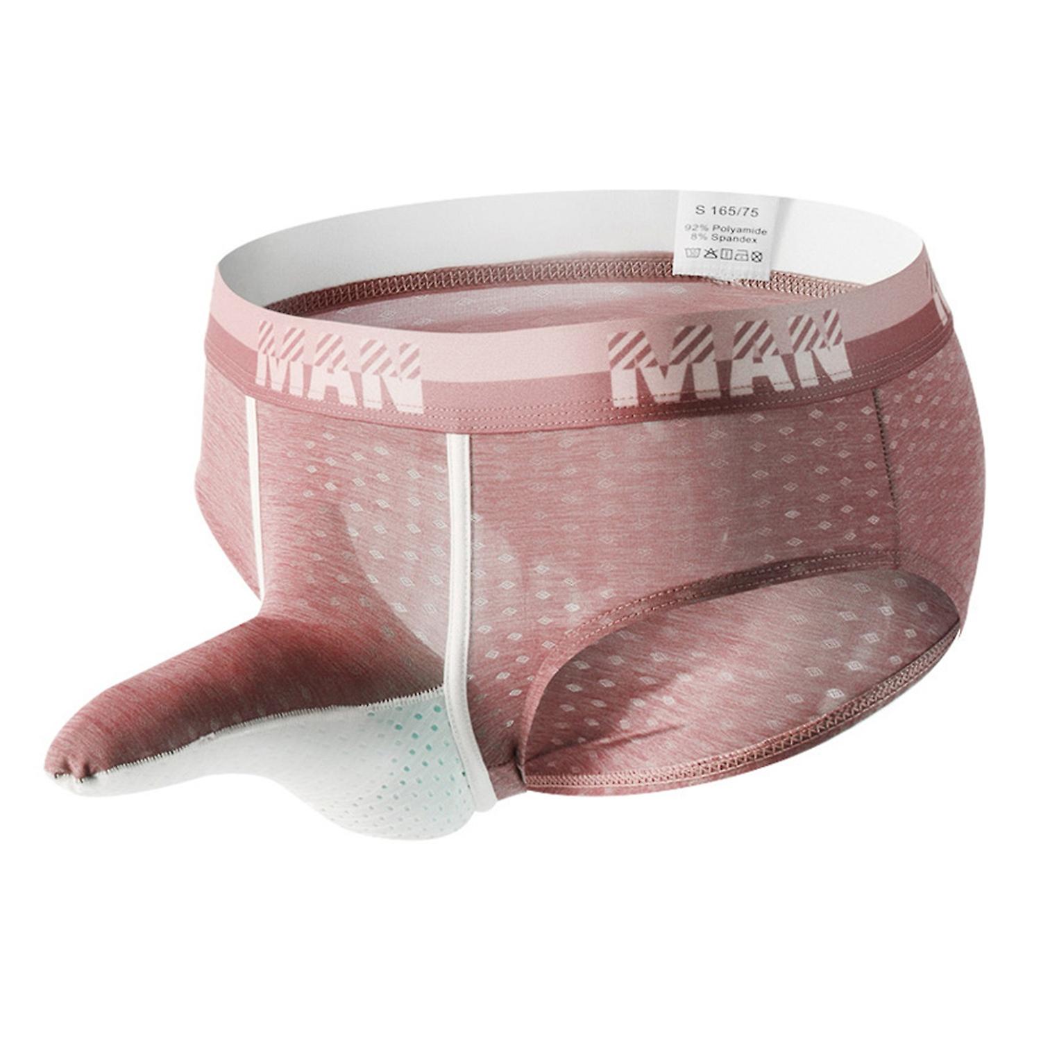 Longjiang Hommes Slips Patchwork Maille Design Sexy 3D Éléphant Nez Mâle Sous-vêtements pour l’intérieur de l’usure