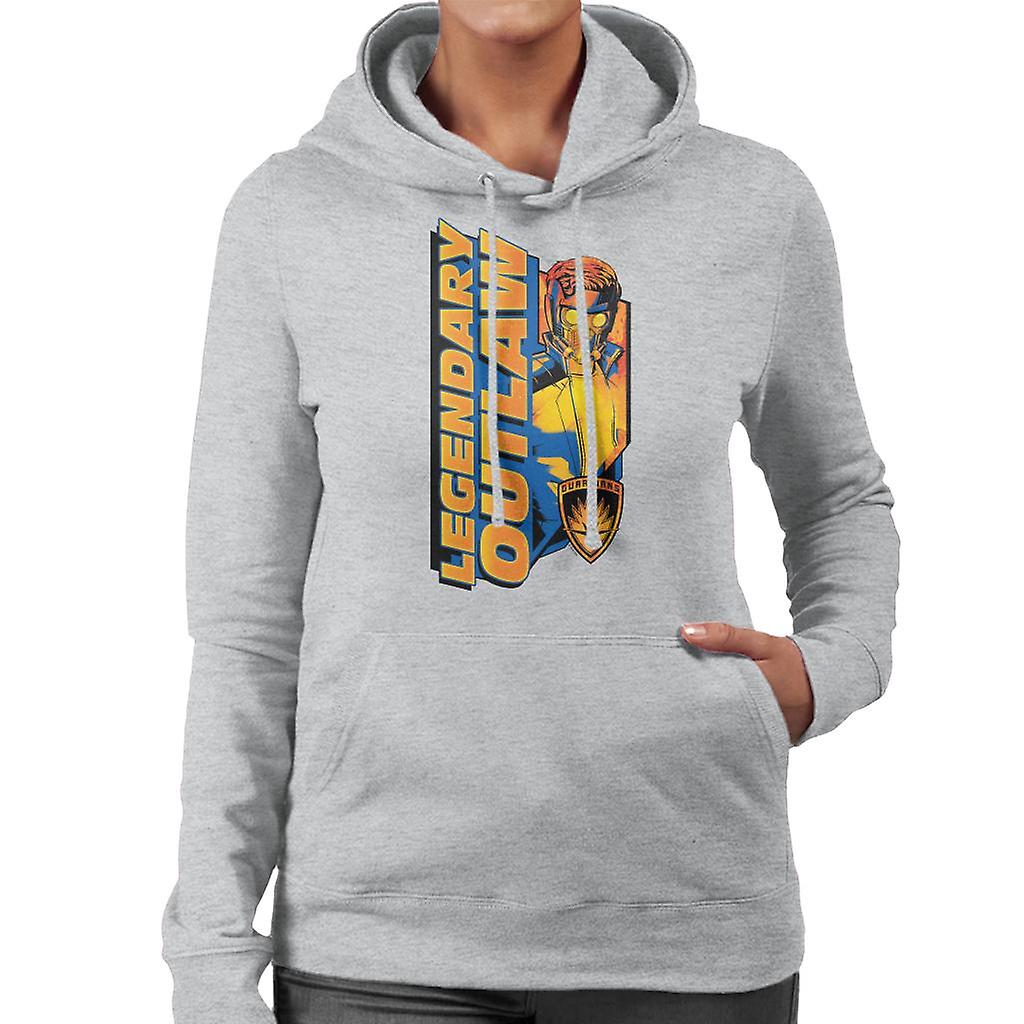 Marvel Guardians Of The Galaxy Legendary Outlaw Star Lord Women's Hooded Sweatshirt