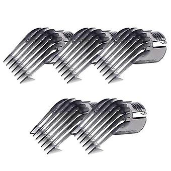 5pcs Hair Clippers Comb Clipper Trimmer Razor Guide Attachment For Qc5130 Qc5105 Qc5115 Qc5120 3-21