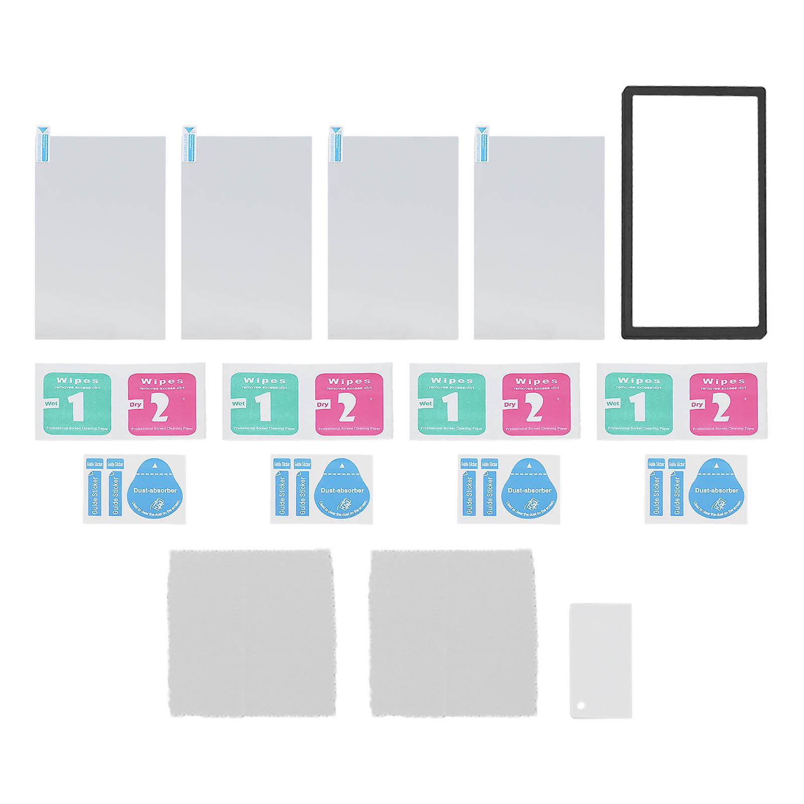 4pcs Game Console Screen Protector Fingerprint Resistant Professional Tempered Glass Film for Switch OLED Host