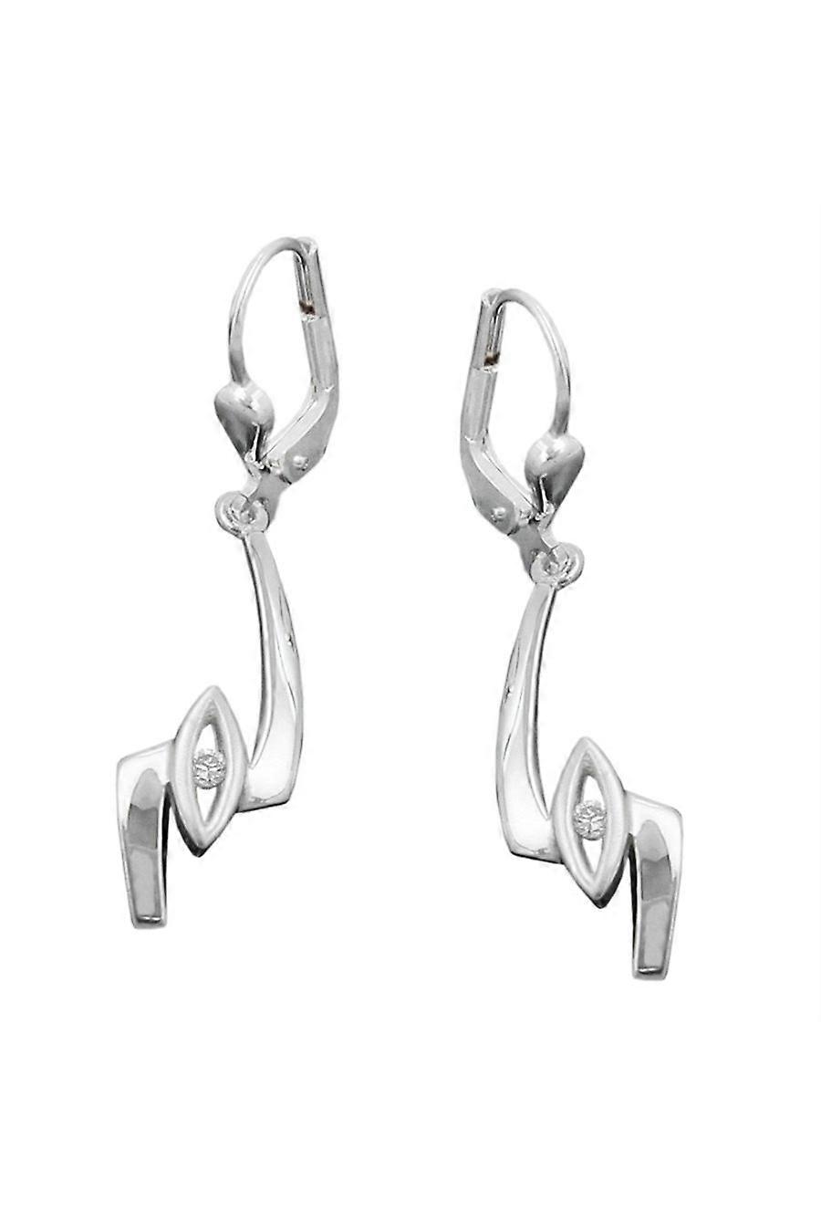 Earrings Leverback Zirconia Silver 925 - Gl90995