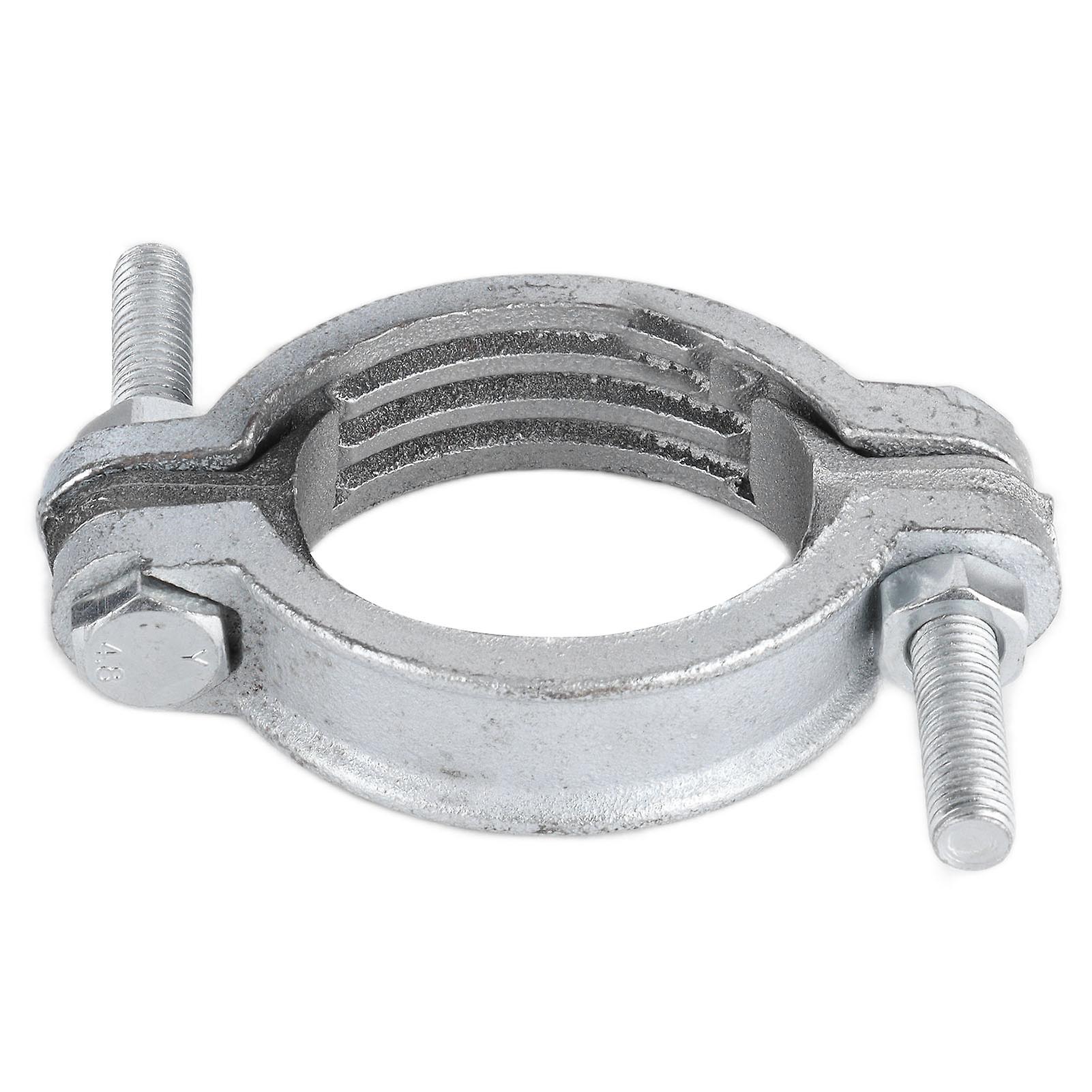 Fascetta stringitubo in acciaio al carbonio zincato regolabile Fascetta stringitubo per tubi in acciaio Ruuber Rings76-94mm