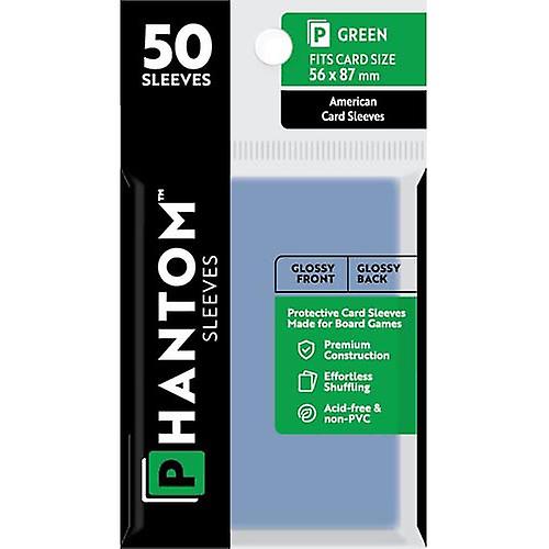 GLOSS GLOSS High Quality Green Phantom Sleeves 50 Pieces Fir Card Size 56x87mm